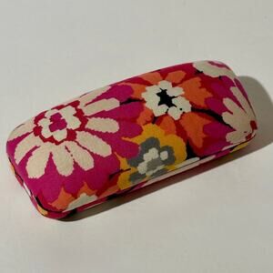 🌸 Vera Bradley Eyeglass Case Pixie Blooms Retired Floral Pattern Clamshell Pink